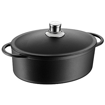 Купить Жаровня WMF 30х23,5 см, 5 л, овальная WMF по цене 21 800 ₽ — Superposudka Жаровня WMF 30х23,5 см, 5 л, овальная WMF, артикул 41